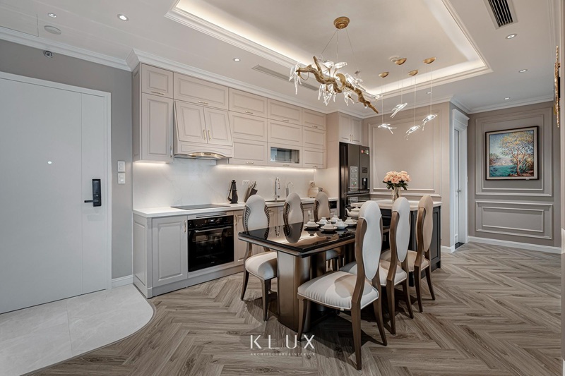 Thiết kế nội thất phòng bếp chung cư đẹp