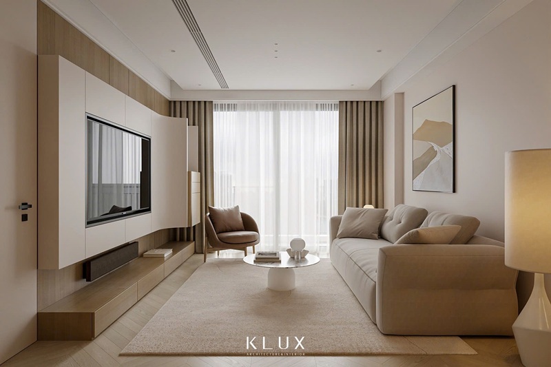 Thiết kế nội thất chung cư 90m2 phong cách hiện đại, tối giản 