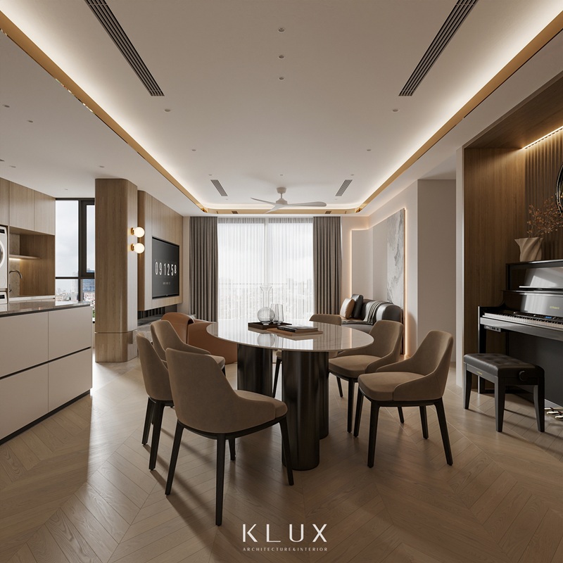 Ánh sáng tự nhiên được tận dụng tối đa trong căn hộ