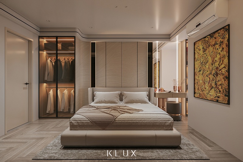 Phòng ngủ master thể hiện dấu ấn cá nhân của gia chủ 