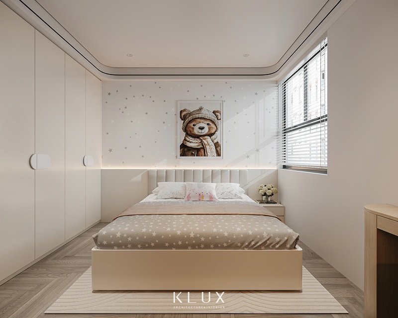 Phòng ngủ cho bé gái dễ thương