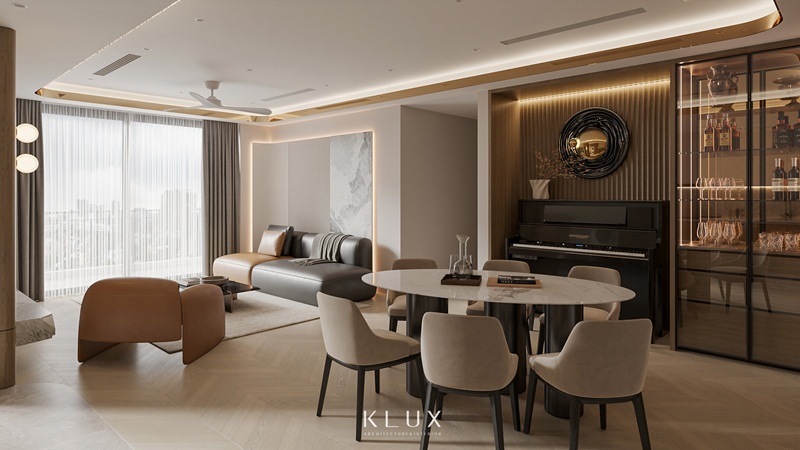 Các không gian được liên thông với nhau tạo sự kết nối liền mạch