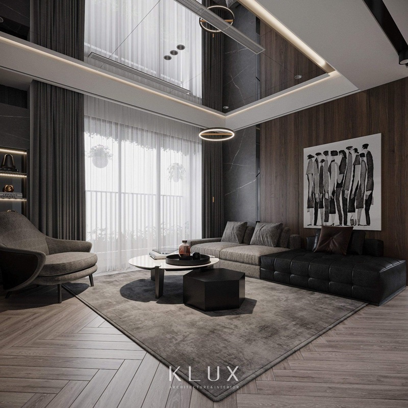 Ánh sáng tự nhiên được tận dung tối đa cho không gian phòng khách 