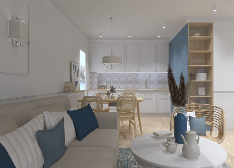 thiết kế nội thất chung cư 45m2