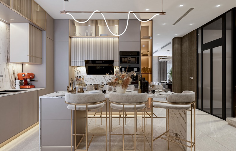 Thiết kế nội thất biệt thự Luxury phản ánh gu thẩm mỹ độc đáo của gia chủ