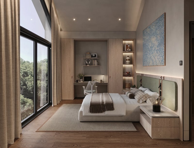 Hệ cửa kính trong suốt mang đến không gian thoáng đãng Hệ cửa kính trong suốt mang đến không gian thoáng đãng