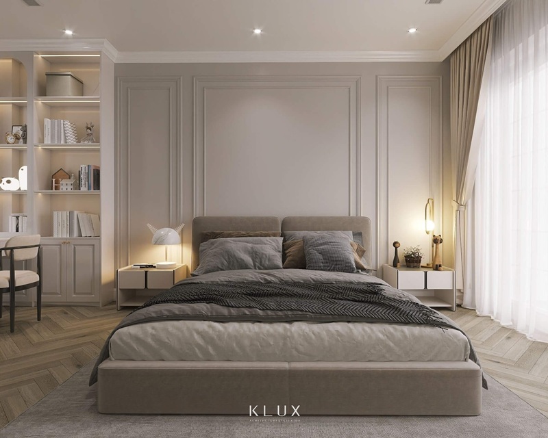 Không gian phòng ngủ master trong thiết kế nội thất nhà phố Không gian phòng ngủ master trong thiết kế nội thất nhà phố