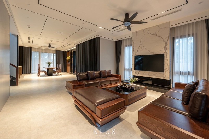 Phòng khách phong cách nội thất hiện đại 