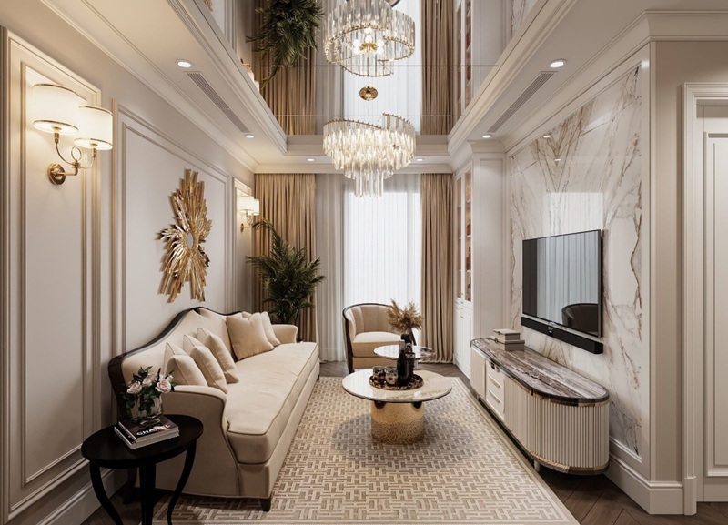 Phong cách nội thất tân cổ điển đẳng cấp 