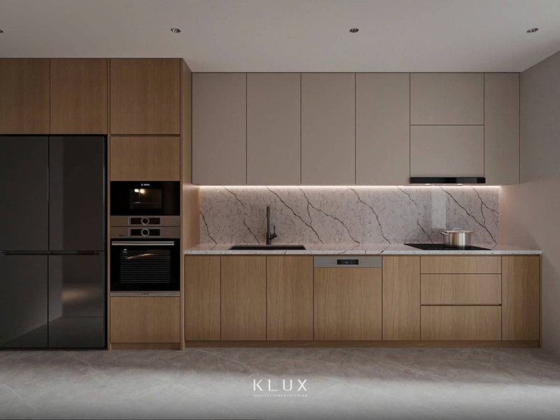 Khu vực phòng bếp ngăn nắp gọn gàng Khu vực phòng bếp ngăn nắp gọn gàng