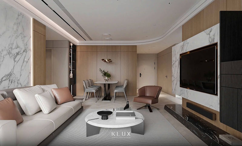 Phòng khách thoáng đãng, hiện đại  Phòng khách thoáng đãng, hiện đại