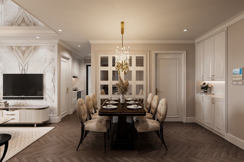 Thiết kế tân cổ điển chú trọng đến các đường nét tinh tế