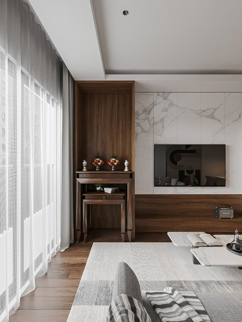 Đặt bàn thờ nhà chung cư