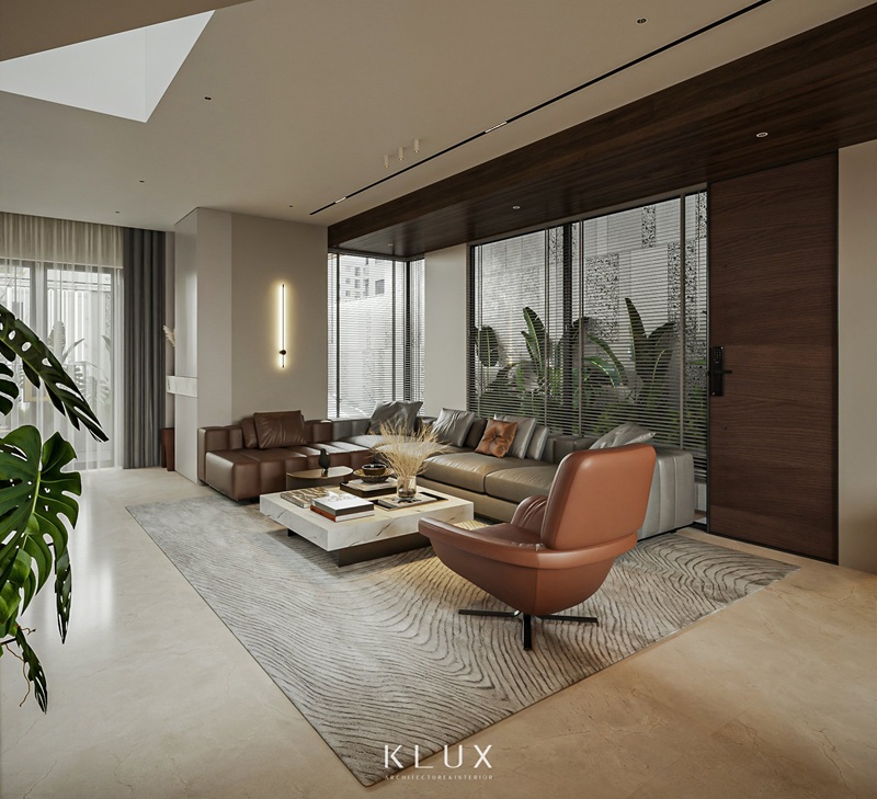 Thiết kế nội thất phòng khách 30m2 thoáng đãng