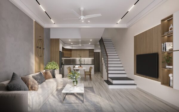 60+ Mẫu thiết kế phòng khách nhà ống đẹp tiện nghi nhất 2026