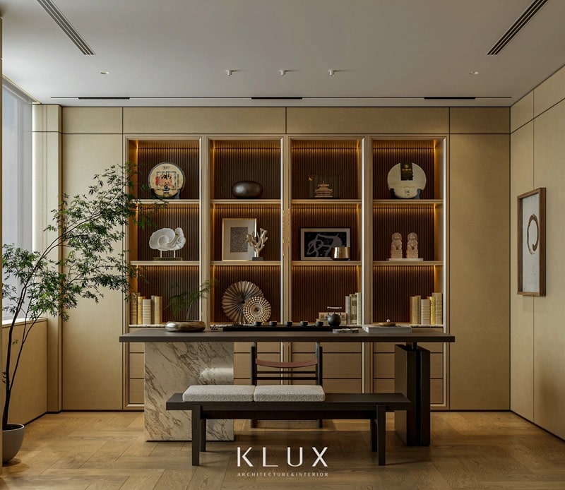 Thiết kế căn hộ Duplex với không gian phòng trà mang đậm tinh thần Modern Luxury