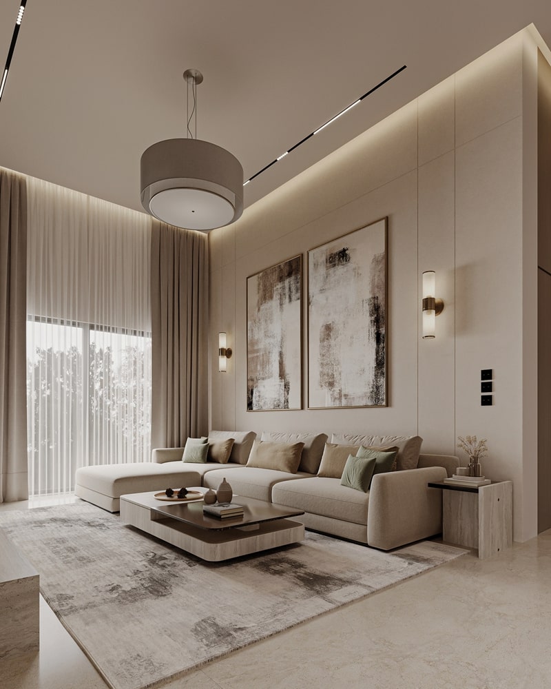 Tính cá nhân hóa trong phòng khách Luxury 