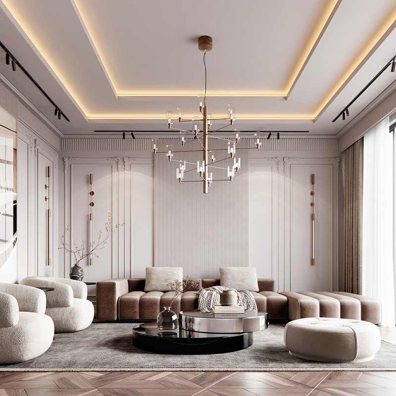 Thiết kế nội thất phong cách Modern Classic mang hơi hướng thanh lịch, trang nhã