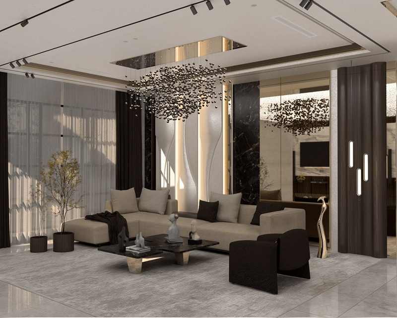 Phong cách Modern Luxury chú trọng đến yếu tố màu sắc