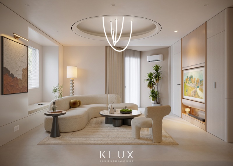 Thiết kế nội thất chung cư 130m2 với gam màu sáng chủ đạo ấm cúng