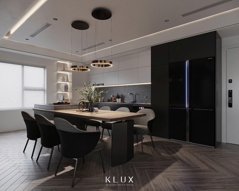 Không gian bếp hiện đại tối ưu công năng Không gian bếp hiện đại tối ưu công năng