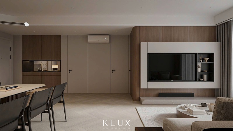 Thiết kế hệ cửa giấu khuôn tạo sự liền mạch cho tấm vách tường Thiết kế hệ cửa giấu khuôn tạo sự liền mạch cho tấm vách tường