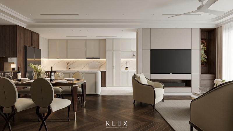 Thiết kế nội thất căn hộ phân chia công năng rõ ràng Thiết kế nội thất căn hộ phân chia công năng rõ ràng