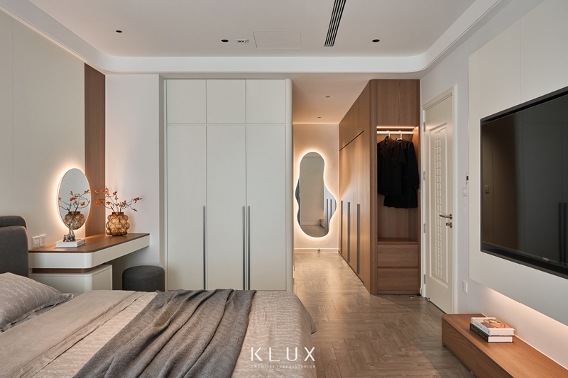 Ánh sáng được xử lý tinh tế với nhiều lớp phân tầng tạo hiệu ứng thị giác cho không gian